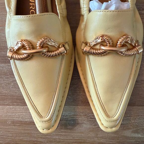 Tory Burch Loafer Butter Yellow Gold Size 7 Preppy Old Money Baddie Mob Wife NIB - Picture 6 of 8